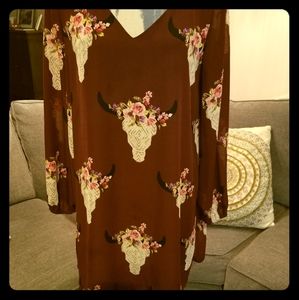Flower crown Longhorn Dress